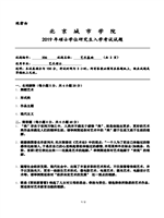 2019年北京城市学院艺术基础考研真题336.pdf